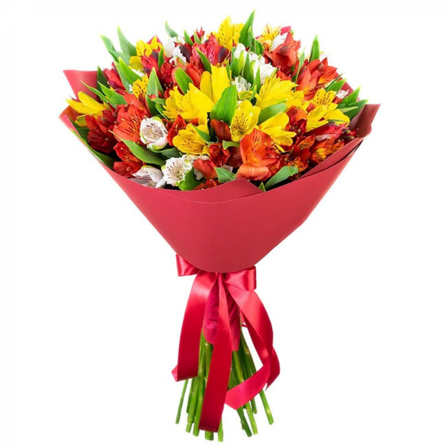 Букет цветов "Слияние красок"