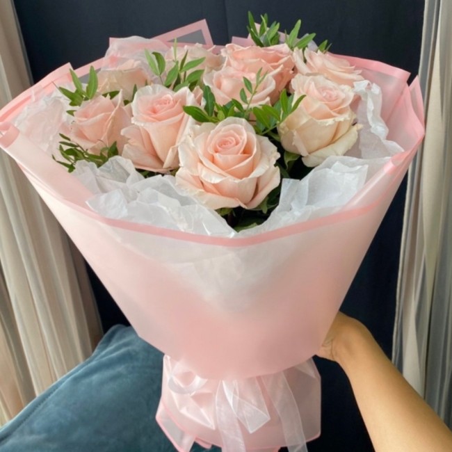 Букет цветов "Розовый восторг"